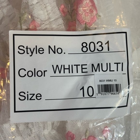 Mac Duggal Floral Lace Mini Dress - Picture 9 of 10